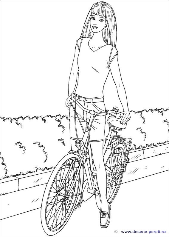 barbie desene colorat